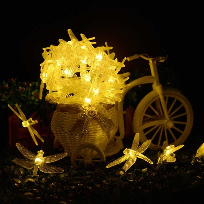 Outdoor Solar Led String Light 5M 20 Led Dragonfly