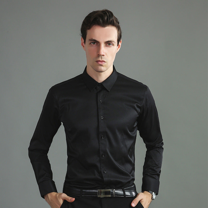Casual Four-Way Stretch Long Sleeve Shirt