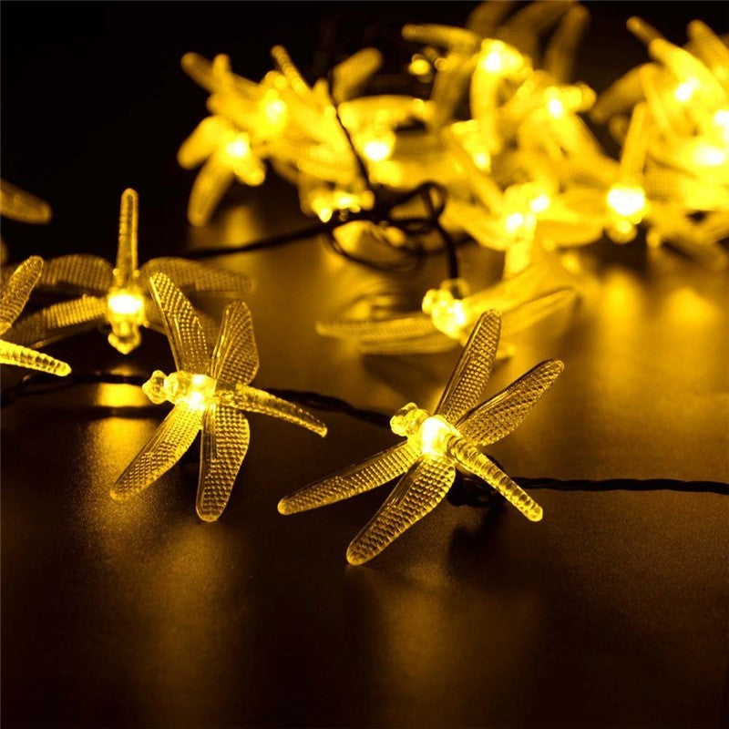 Outdoor Solar Led String Light 5M 20 Led Dragonfly