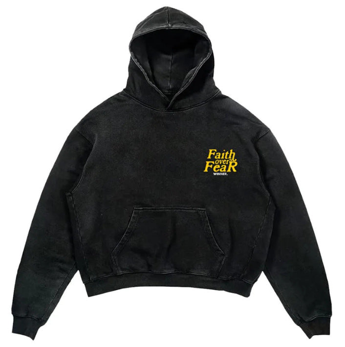 Casual Letter Explosion Print Hoodie