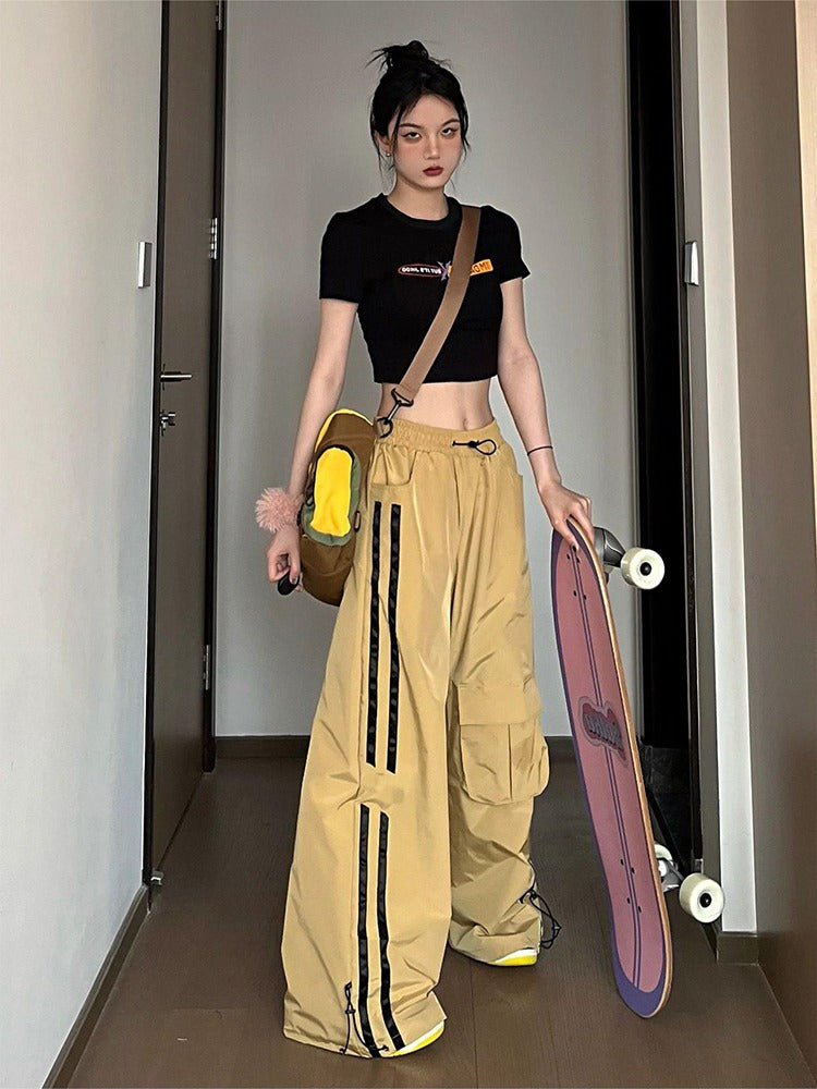 Loose Fitting High Waisted Sports Pants