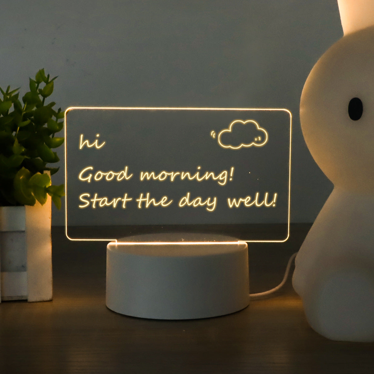 LED Light Note Board Desktop Night Light Luminous
