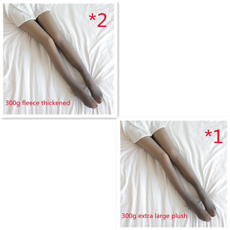 Fleece-Lined Thermal Pantyhose