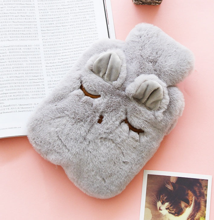 Hot Water Bag Cat Animal Plush Warm Water Bags