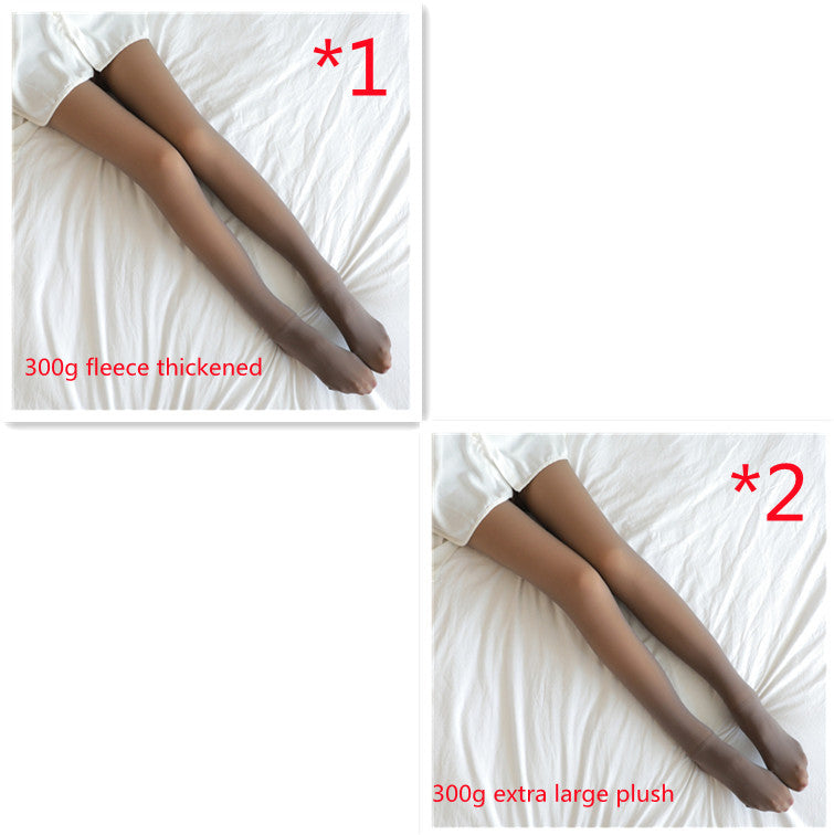 Fleece-Lined Thermal Pantyhose