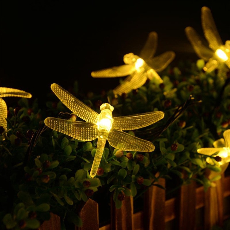 Outdoor Solar Led String Light 5M 20 Led Dragonfly