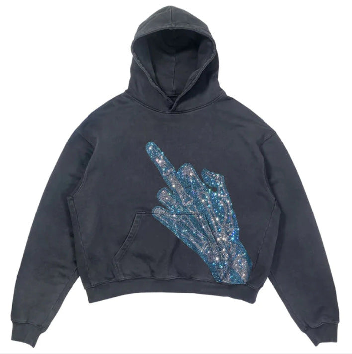 Casual Letter Explosion Print Hoodie
