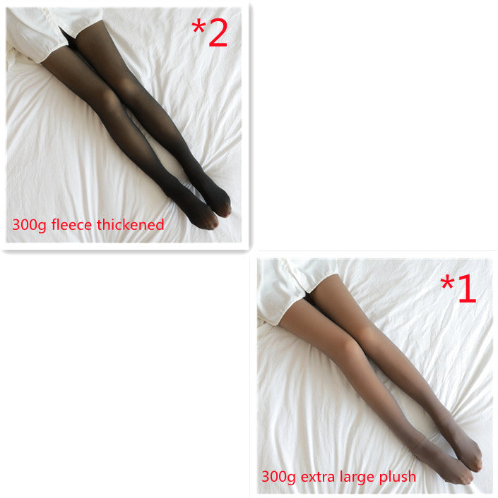 Fleece-Lined Thermal Pantyhose
