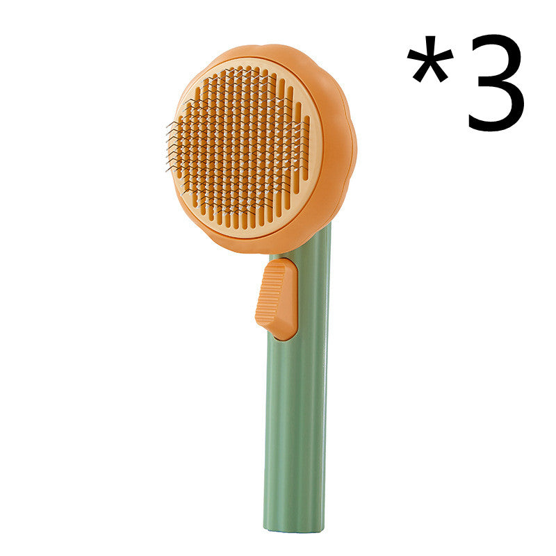 Cat Brush Steel Wire Self-cleaning Comb Looper