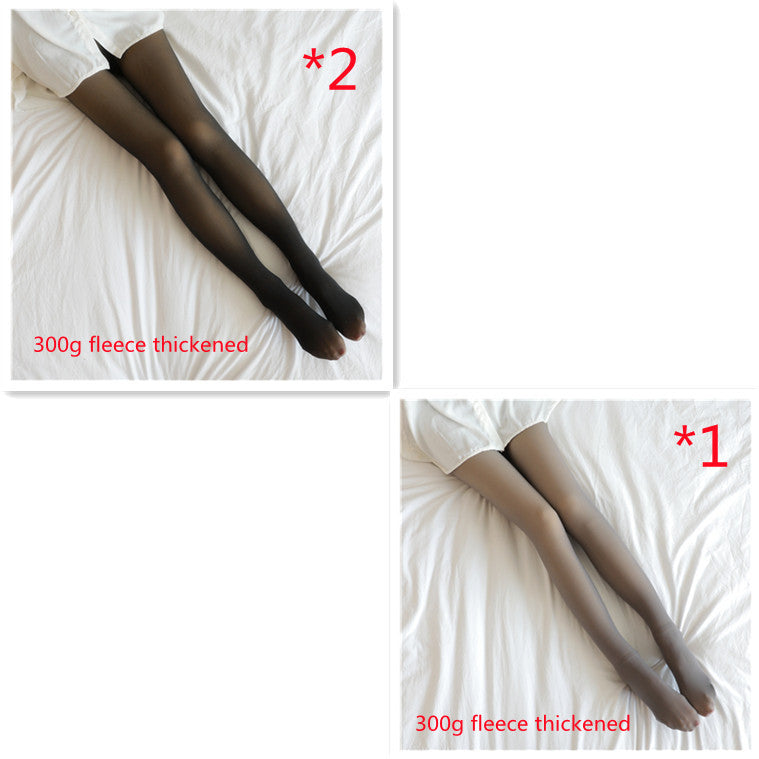 Fleece-Lined Thermal Pantyhose