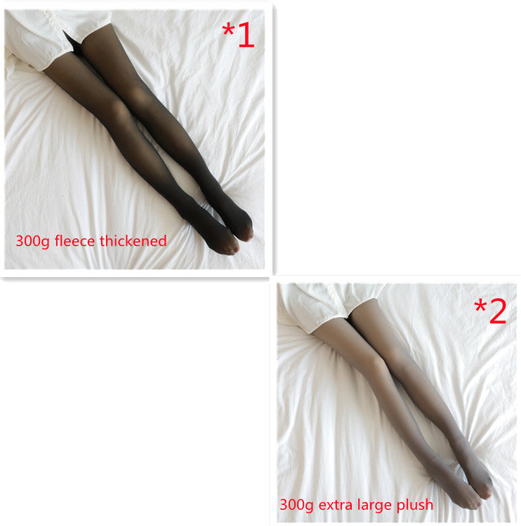 Fleece-Lined Thermal Pantyhose