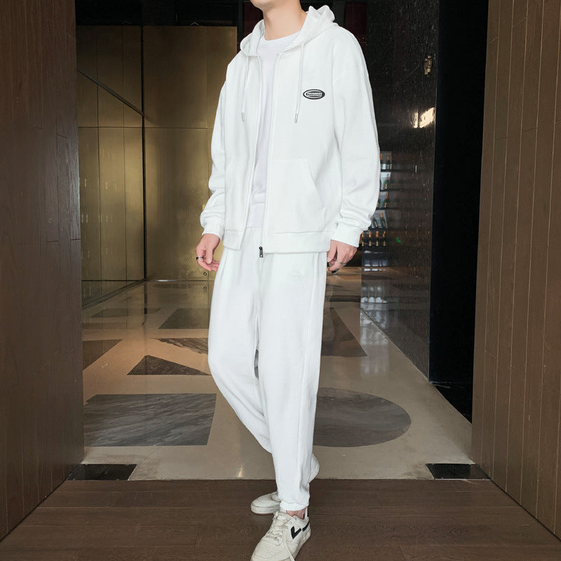 Waffle Fabric Sports And Leisure Suit