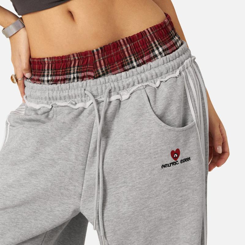 American Style Loose Wide Leg Straight Sweatpants