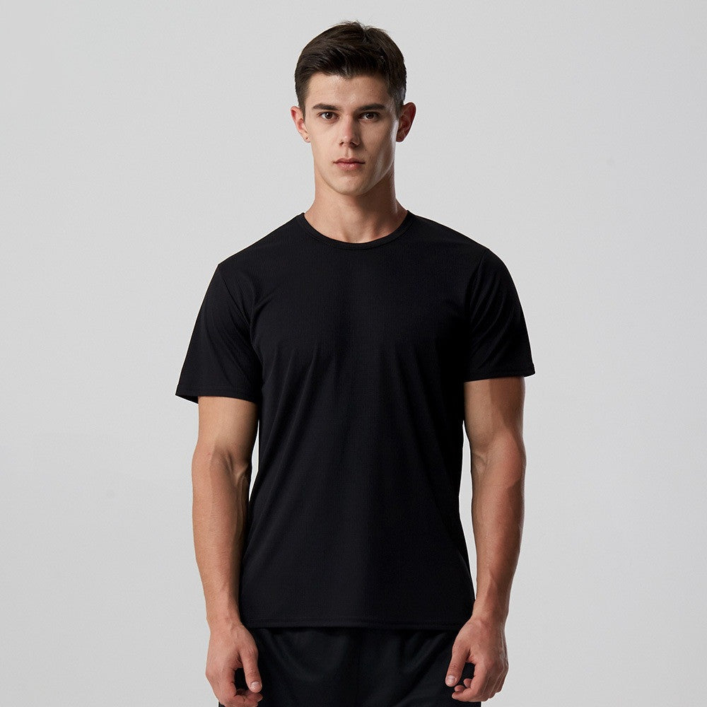 Men Quick Dry T Shirt - Slim Fit Top Tees Solid Shirts