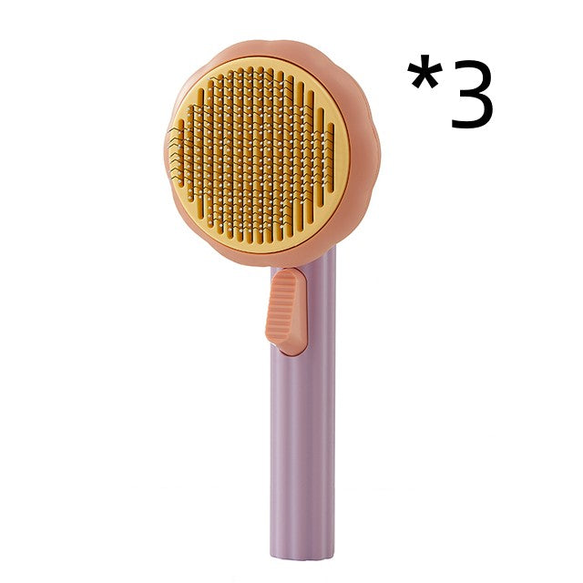 Cat Brush Steel Wire Self-cleaning Comb Looper