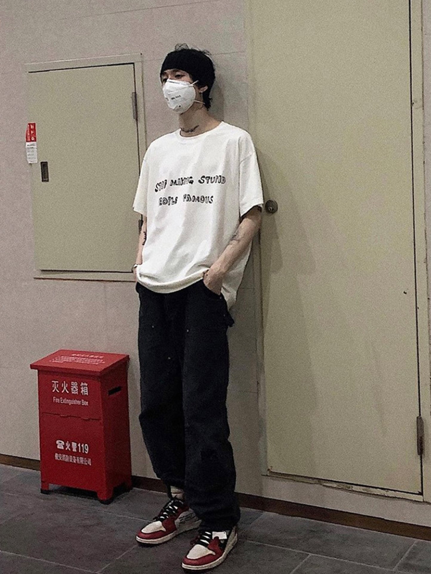 Lumberjack Cargo Pants Men's Straight Slacks