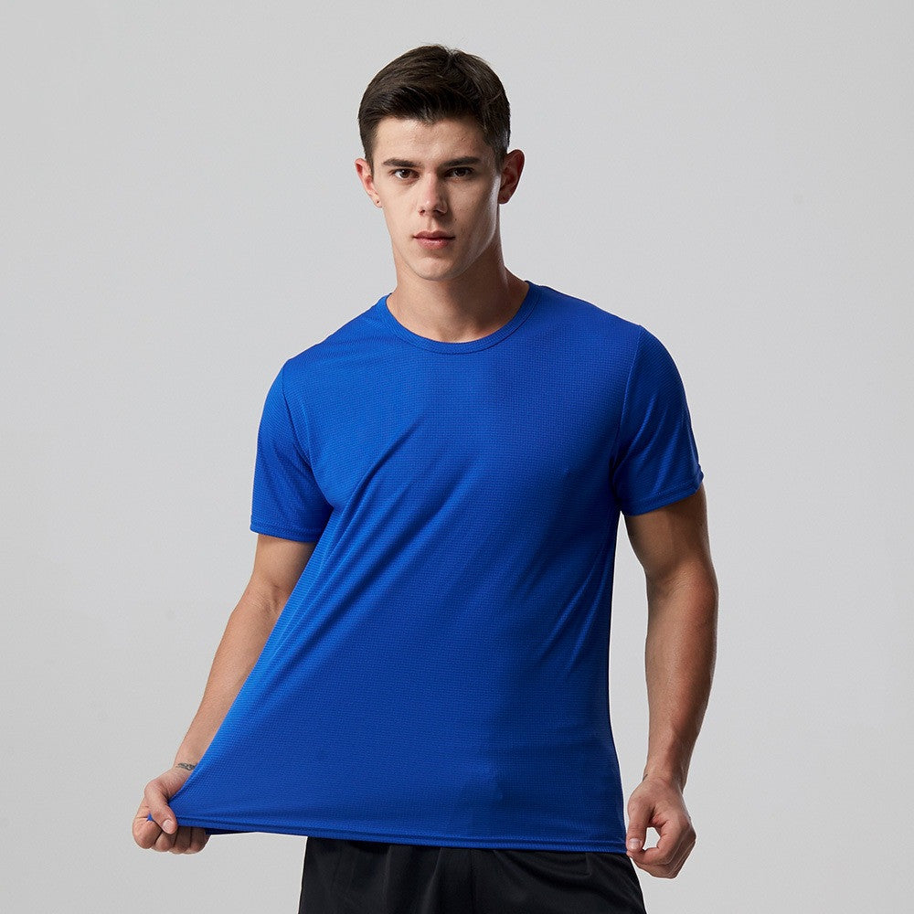 Men Quick Dry T Shirt - Slim Fit Top Tees Solid Shirts