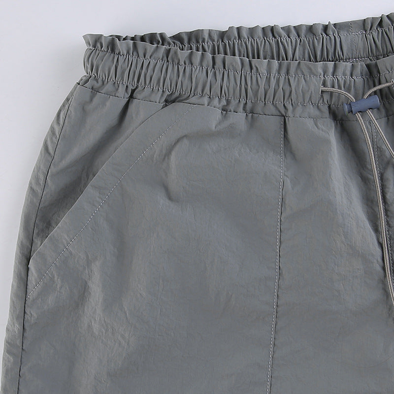 Low-rise Straight-leg Multi-pocket Overalls