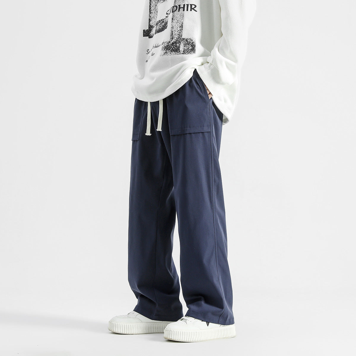 Sports Pants Baggy Straight Trousers