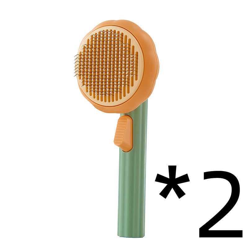 Cat Brush Steel Wire Self-cleaning Comb Looper