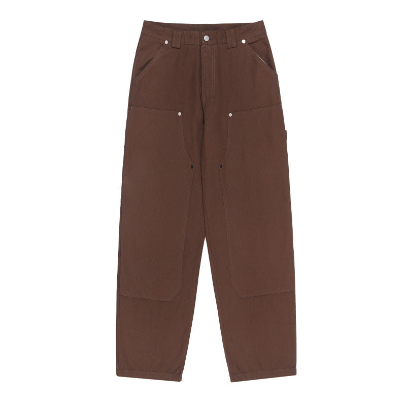 Lumberjack Cargo Pants Men's Straight Slacks