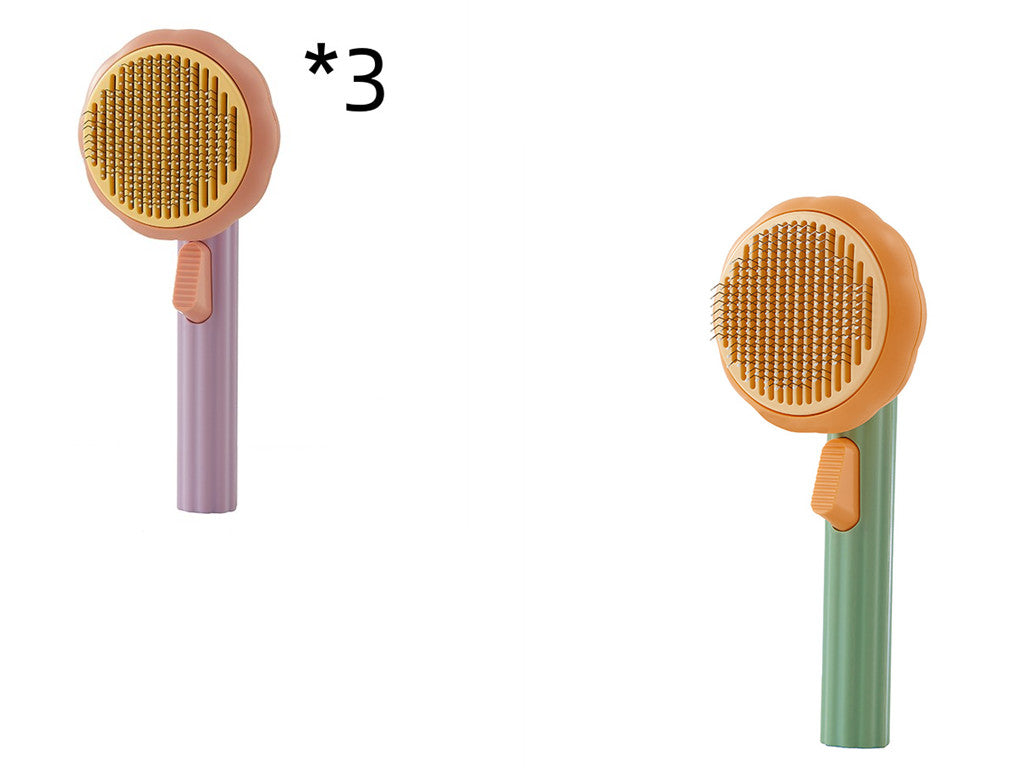 Cat Brush Steel Wire Self-cleaning Comb Looper