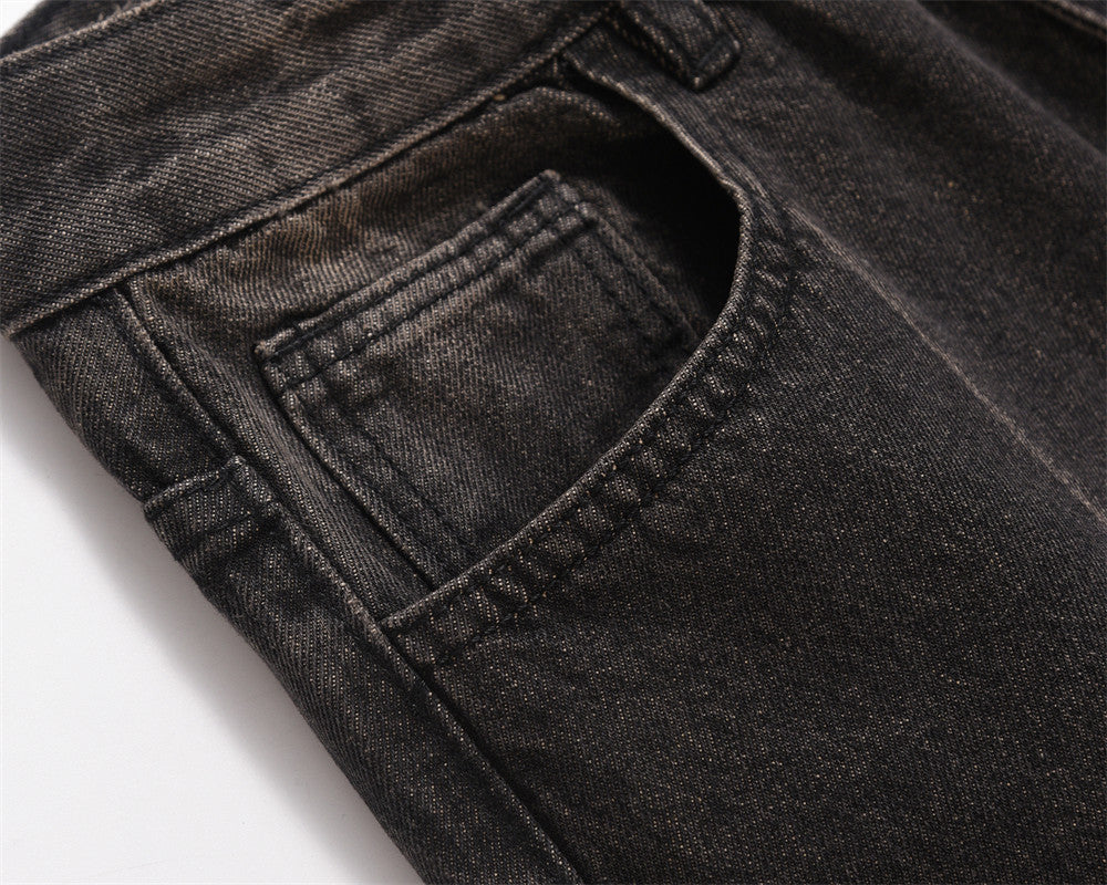 American Basic Style Straight Jeans