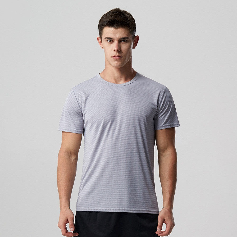 Men Quick Dry T Shirt - Slim Fit Top Tees Solid Shirts