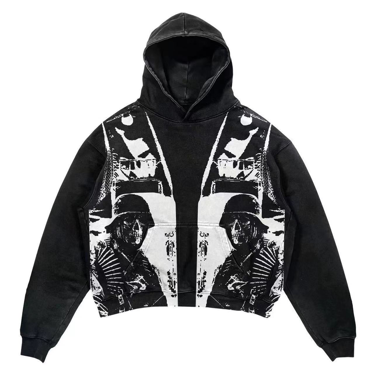 Casual Letter Explosion Print Hoodie