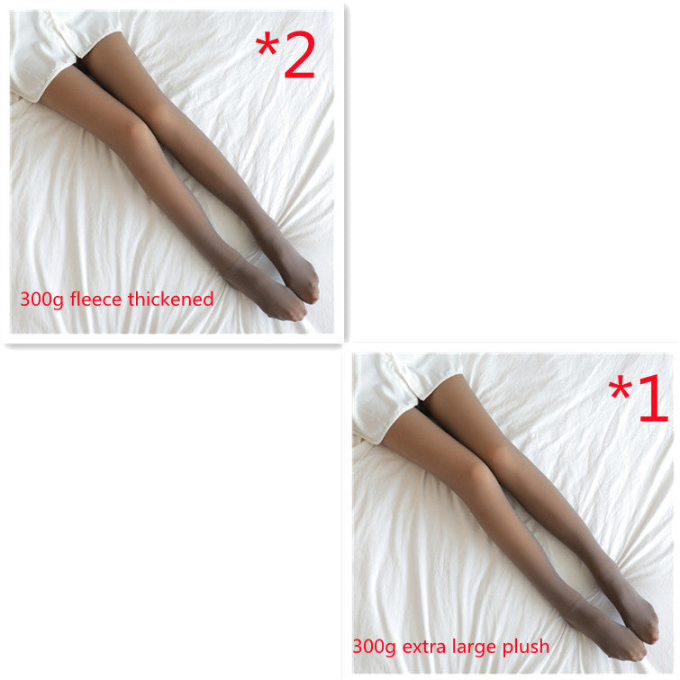 Fleece-Lined Thermal Pantyhose