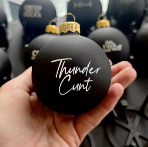 Funny Christmas Ornament Black Decorations