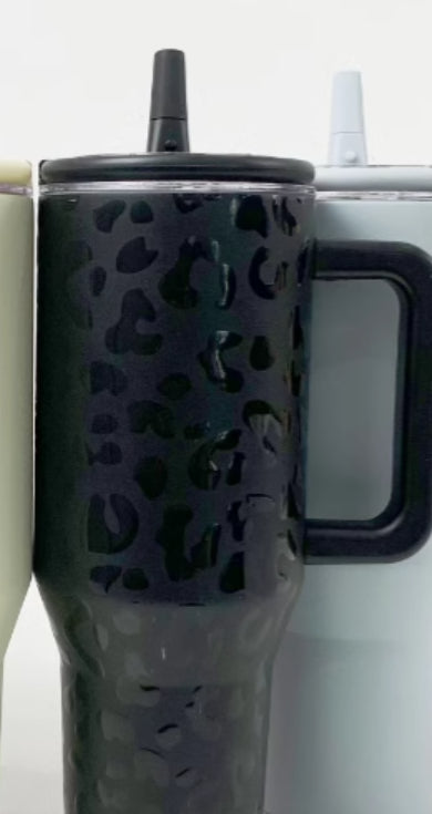 40OZ Folding Straw Lid Leak Proof Car Cup