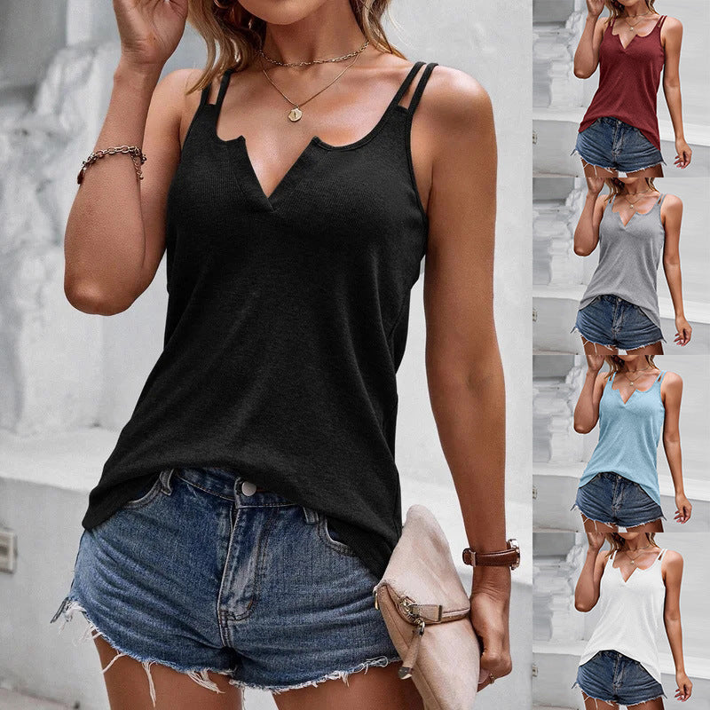 V-neck Camisole Tops