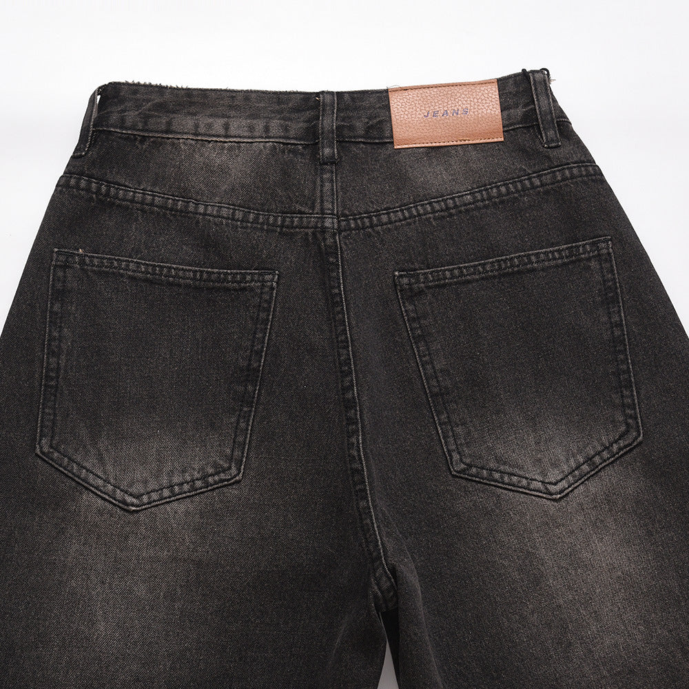 American Basic Style Straight Jeans