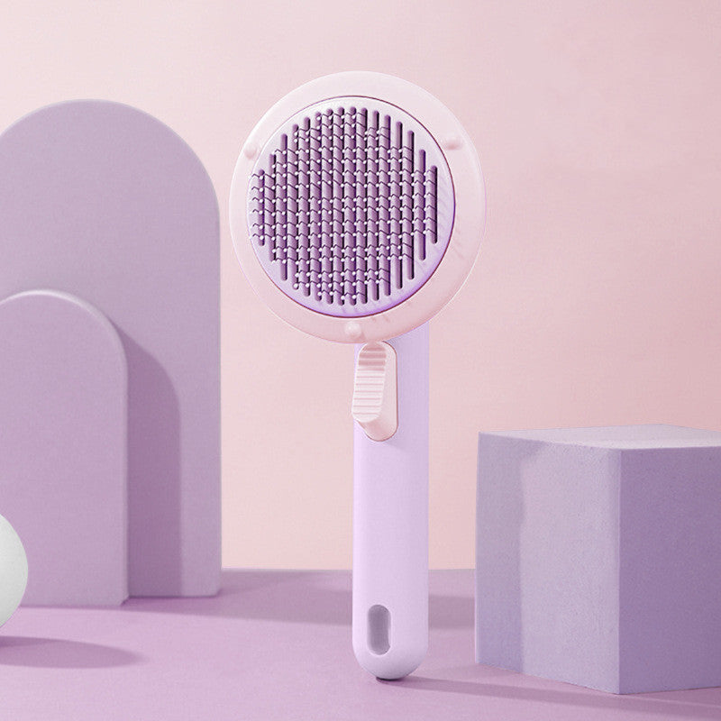 Cat Brush Steel Wire Self-cleaning Comb Looper