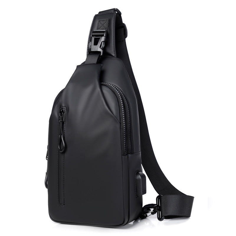 Black Sling Crossbody Backpack
